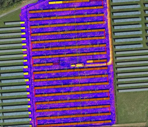 Inšpekcia fotovoltických panelov